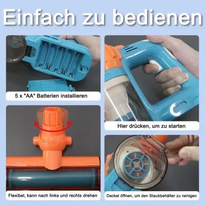 Aspirateur jouet 3 en 1 pour enfant dès 3 ans – image 3