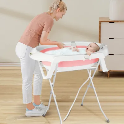 Baignoire bébé pliable avec support – image 3