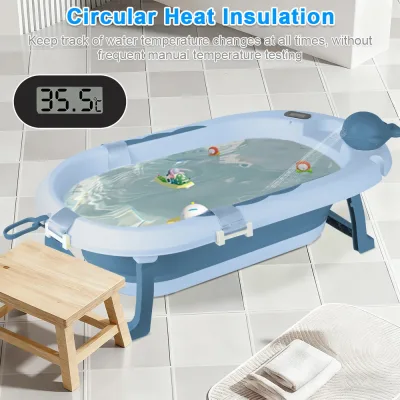 Baignoire bébé pliable sur pied en acier – image 2