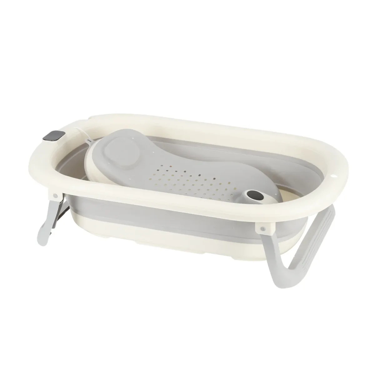 Baignoire pliable bébé avec transat et thermomètre
