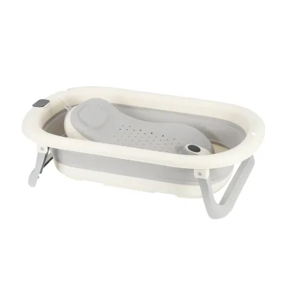 Baignoire pliable bébé avec transat et thermomètre