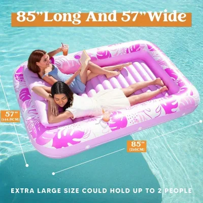 Grand transat gonflable rose pour piscine – image 3