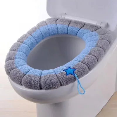 Housse de siège de toilette tricotée, épaisse – image 2