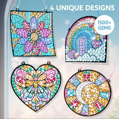 Kit de 4 attrape-soleil à décorer en pierres – image 2