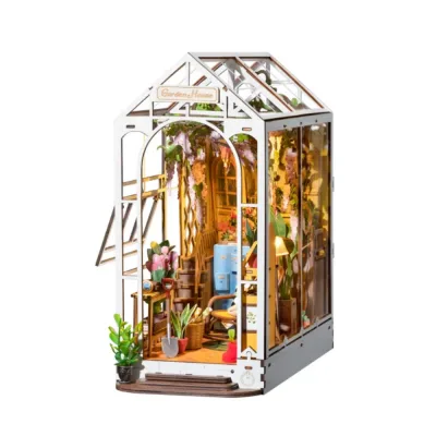 Maison de poupée miniature en bois à monter