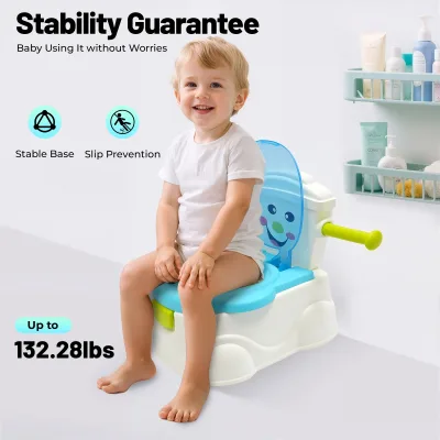 Pot bébé portable bleu avec seau amovible – image 2