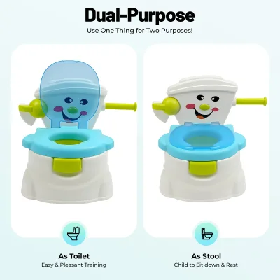 Pot d'apprentissage bleu avec seau amovible – image 3