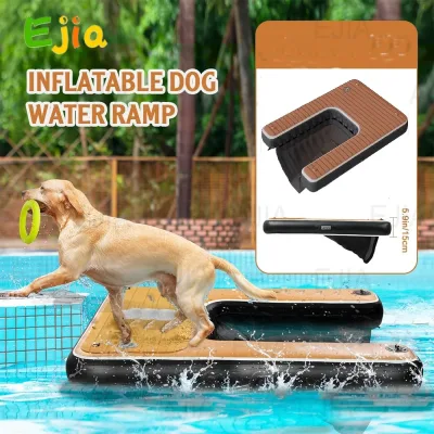 Rampe flottante gonflable pour chien, 150 cm
