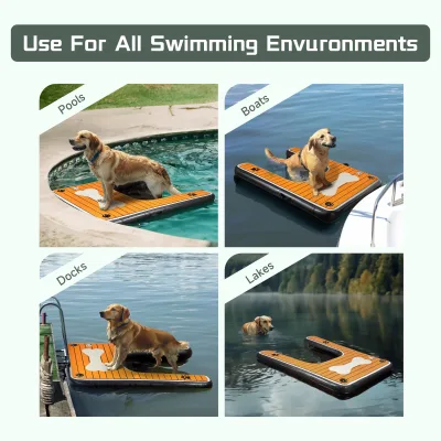 Rampe flottante gonflable pour chien, 150 cm – image 2