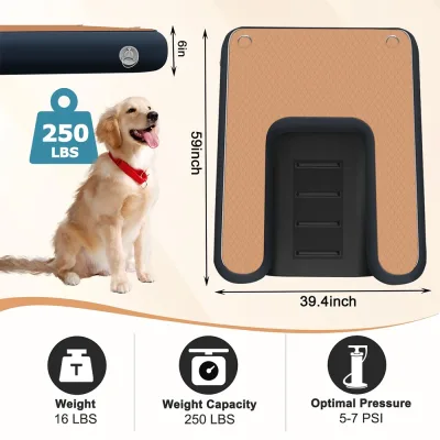 Rampe flottante gonflable pour chien, 150 cm – image 3