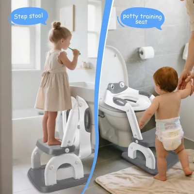 Réducteur de toilettes avec marches pliable – image 2