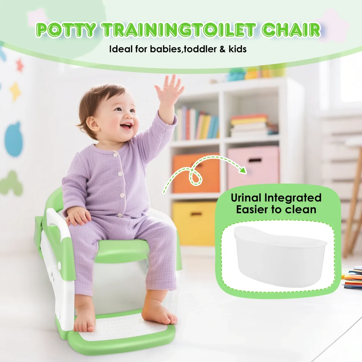 Siège de toilette enfant 3 en 1 avec marches