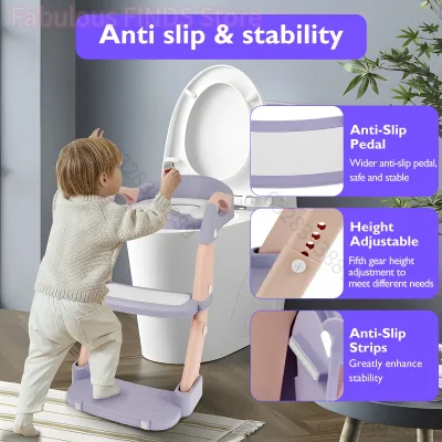Siège de toilette enfant pliable avec marchepied – image 3