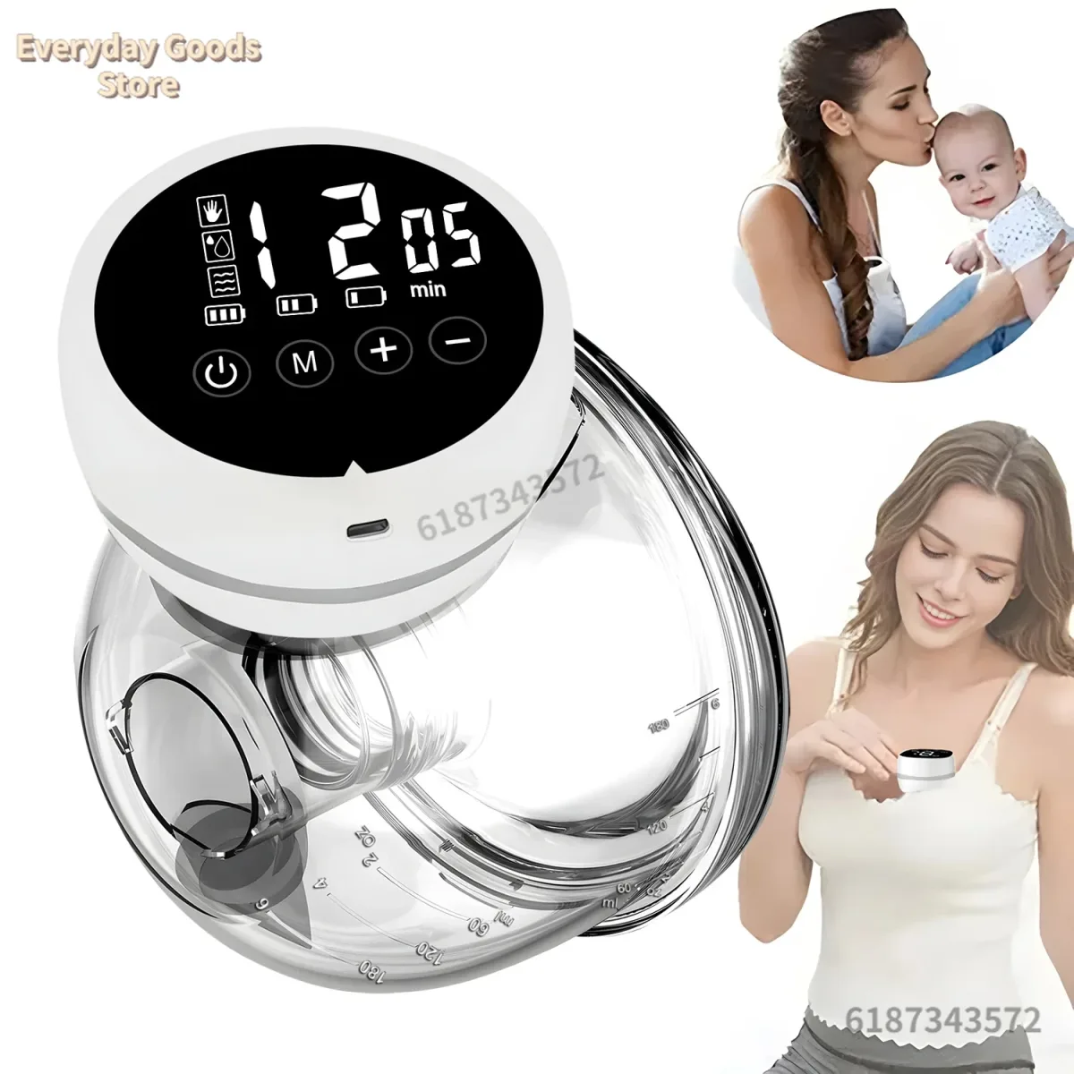 Tire-lait électrique portable mains libres